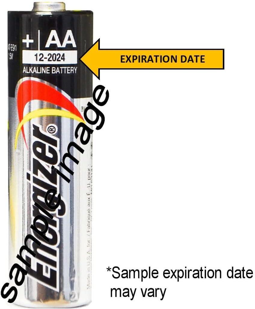 Energizer AA Max Alkaline E91 Batteries Made in USA Expiration 12/2024 or Later 40 Count 40