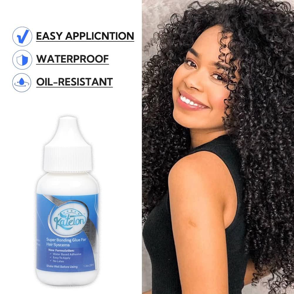 Lace Glue for Wigs 1.3oz - Invisible Bonding Glue Lace Wig Glue Hair  Replacement Adhesive Strong Hold Transparent Hair Glue for Lace Wigs, Oily  Scalps, Hairpiece, Frontal Toupee Hair Systems