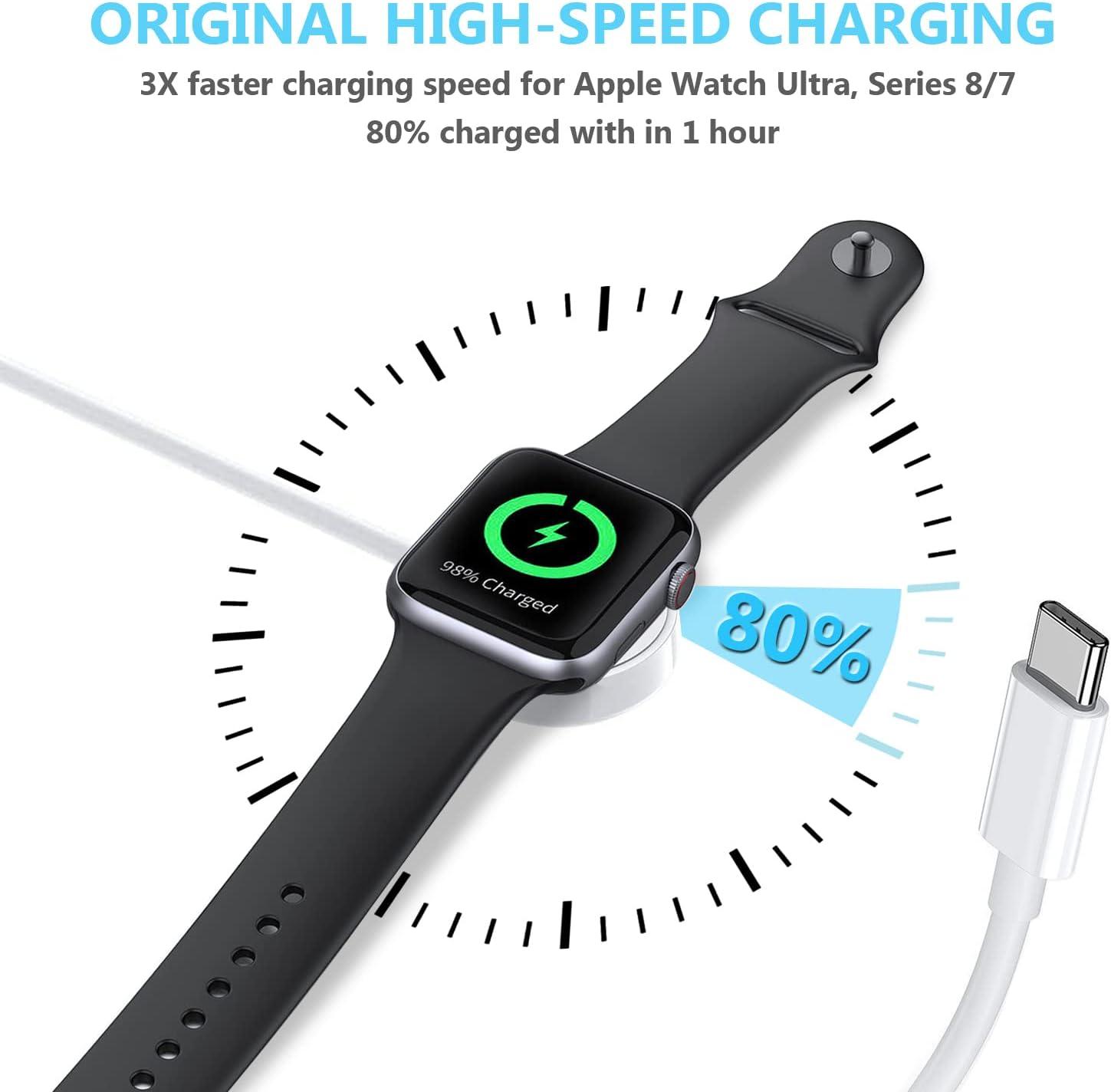 Apple Watch Charger 20W PD USB C Fast Charger for Apple Watch Ultra Series 7  8,iWatch Magnetic Charging Cable Cord,3.3FT Apple Watch Charger Cable  Compatible with Apple Watch Series 8/7/SE/6/5/4/3/2/1