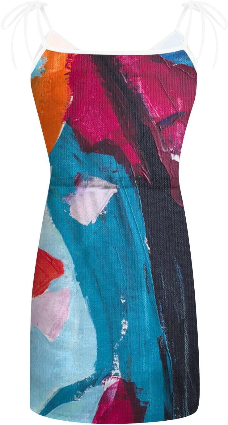 Ronony Women's Summer V-Neck Spaghetti Cocktail Dress - Elegant Beach Tunic  & Party Dresses in Violet | Buy Now with Express International Delivery |  GoSupps.com