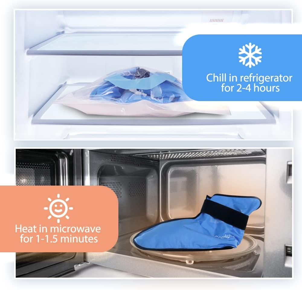 Comfpack Foot Ice Pack for Plantar Fasciitis Relief, Hot Cold Therapy