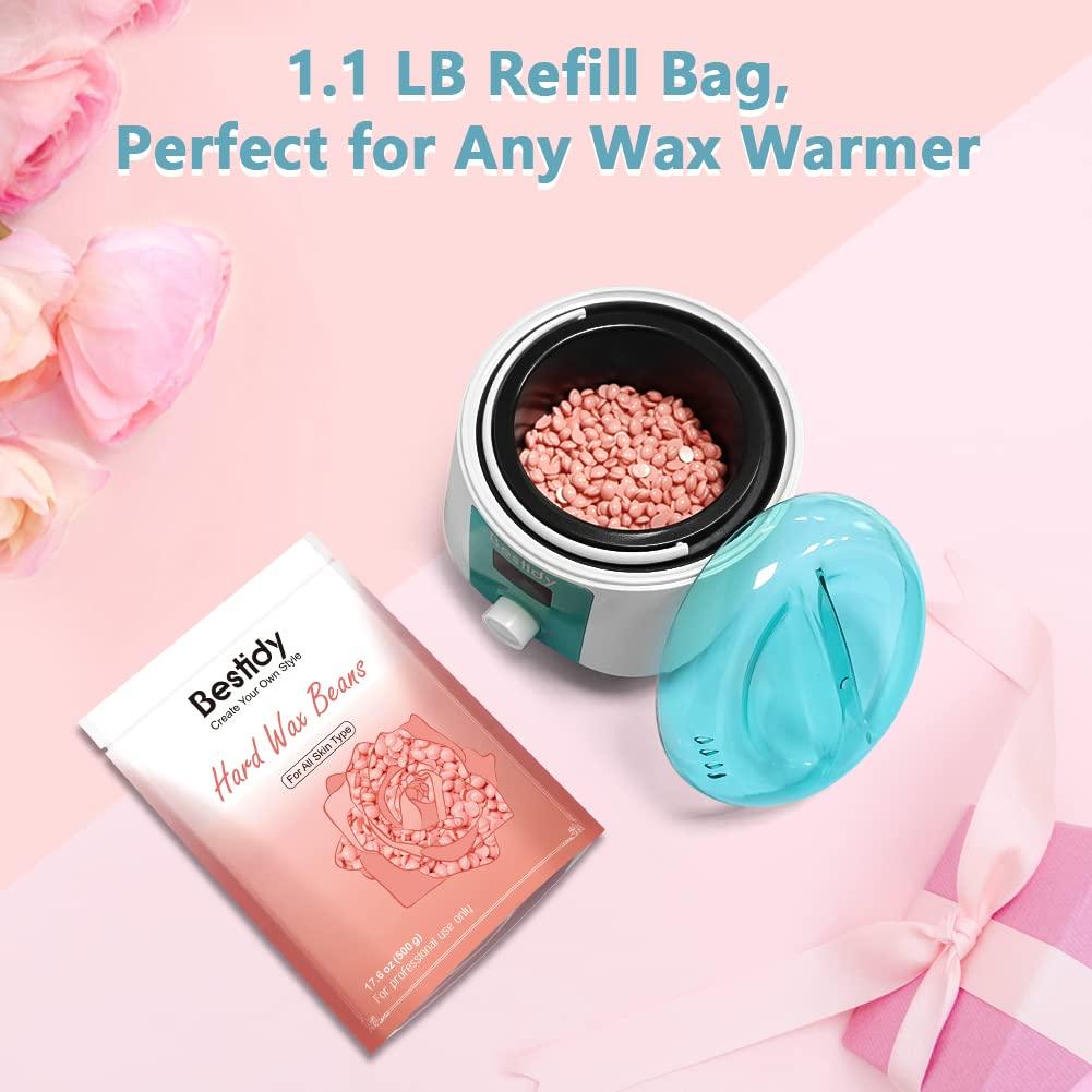 Bestidy Wax Bead for Hair Removal Women and Men Preserved in the Jar,  Waxing Bead for Face, Underarms, Legs, Back and Chest (800g)