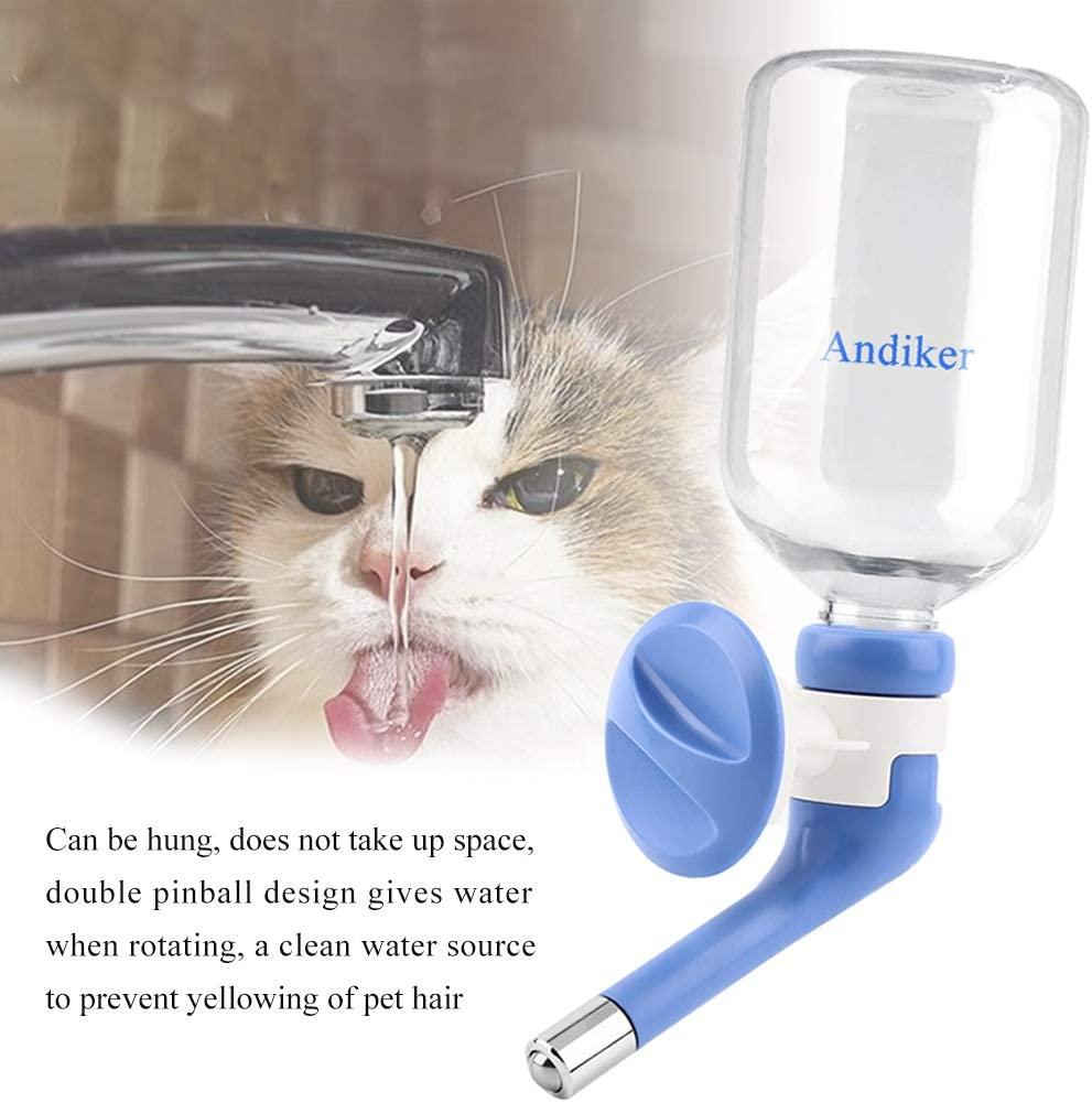 Andiker No-Drip Dog Water Dispenser Bottle-Dog Kennel Cage Water Dispenser Water Drinker Kettle for Pets Can Be Raised and Lowered Drinking Water Fee