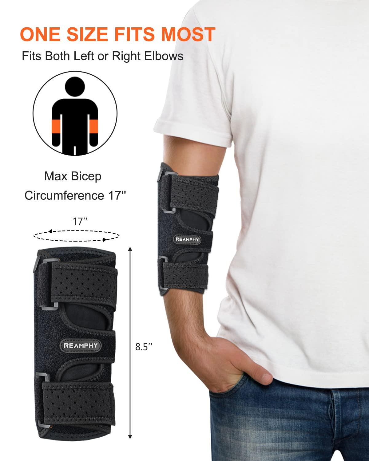 Night Elbow Brace with Metal Splints for Cubital Tunnel Syndrome and