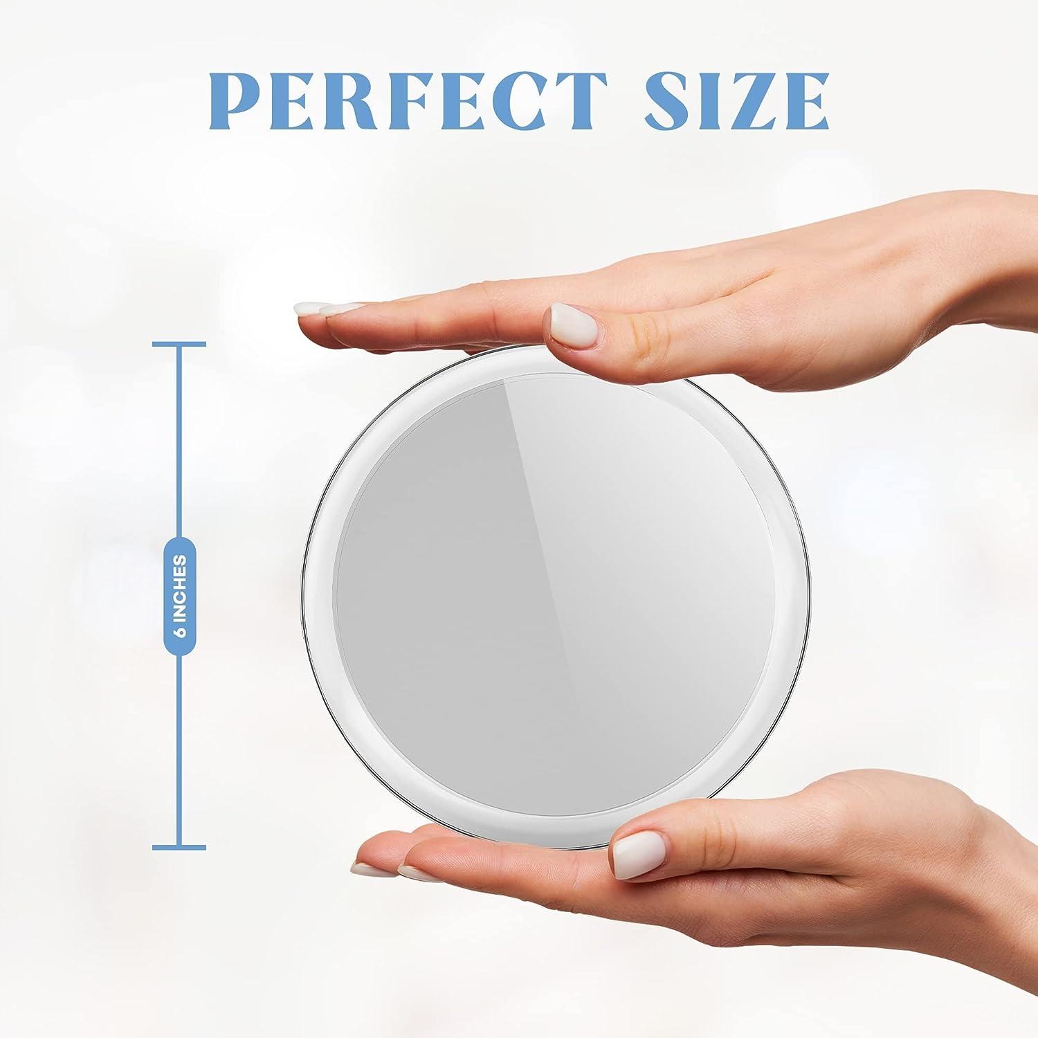 UMEMAE 20X Magnifying Mirror with 3 Strong Suction Cups 6 Inch Mirror