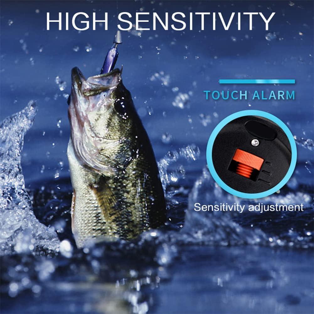 Smart fishing bite alarm sound light alarm bell clip on fishing rod fish  bite