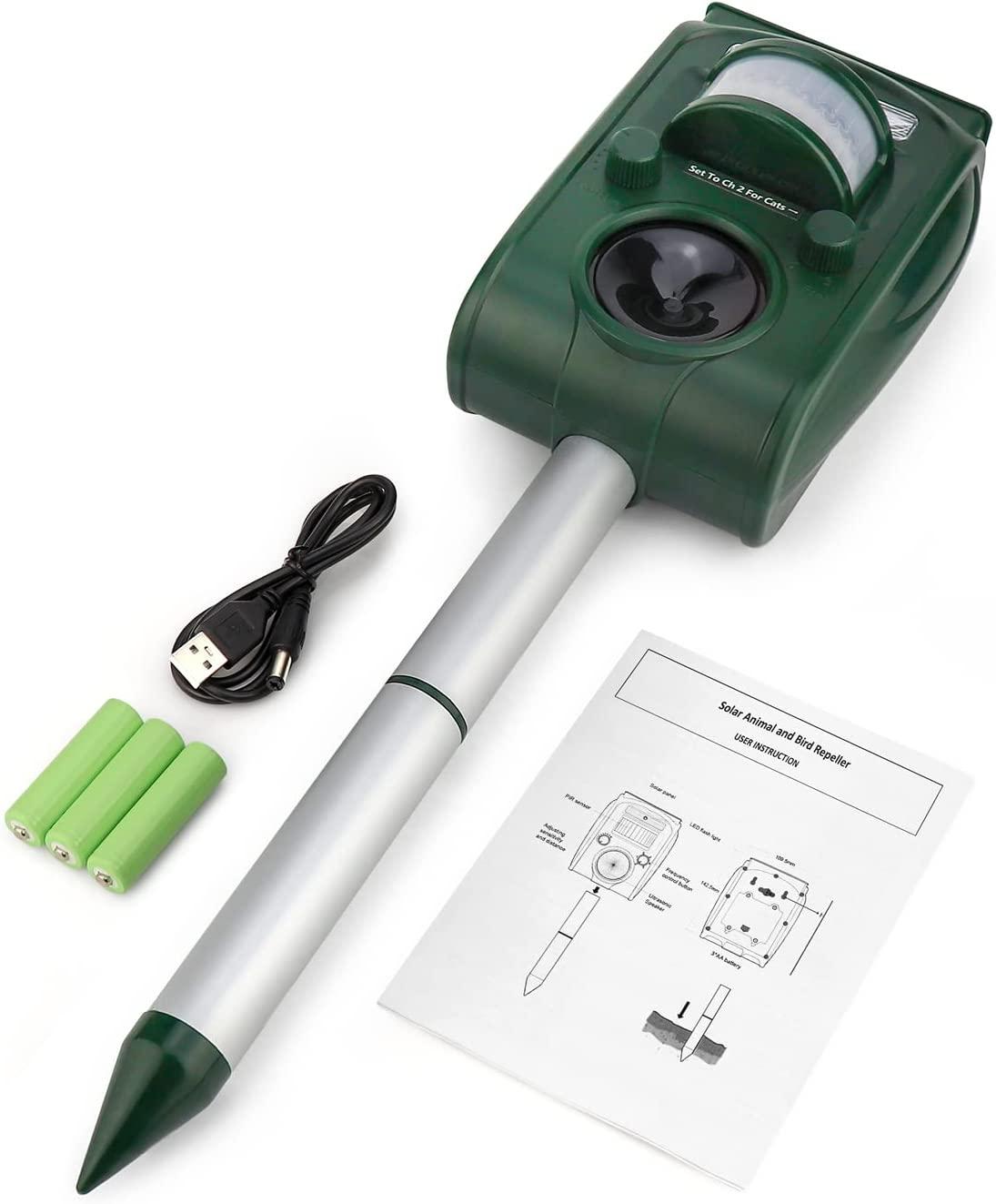 eXuby Outdoor Cat Repellent 110 Degree Sensor Detects & Repels in