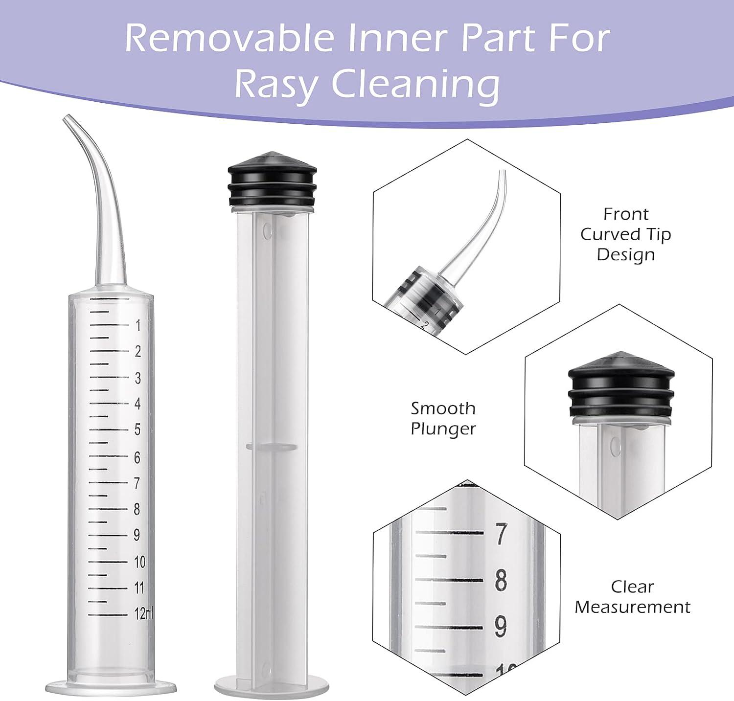 Molain 5 Pieces 12ml Oral Dental Syringe Ear Cleaning Solution Empty