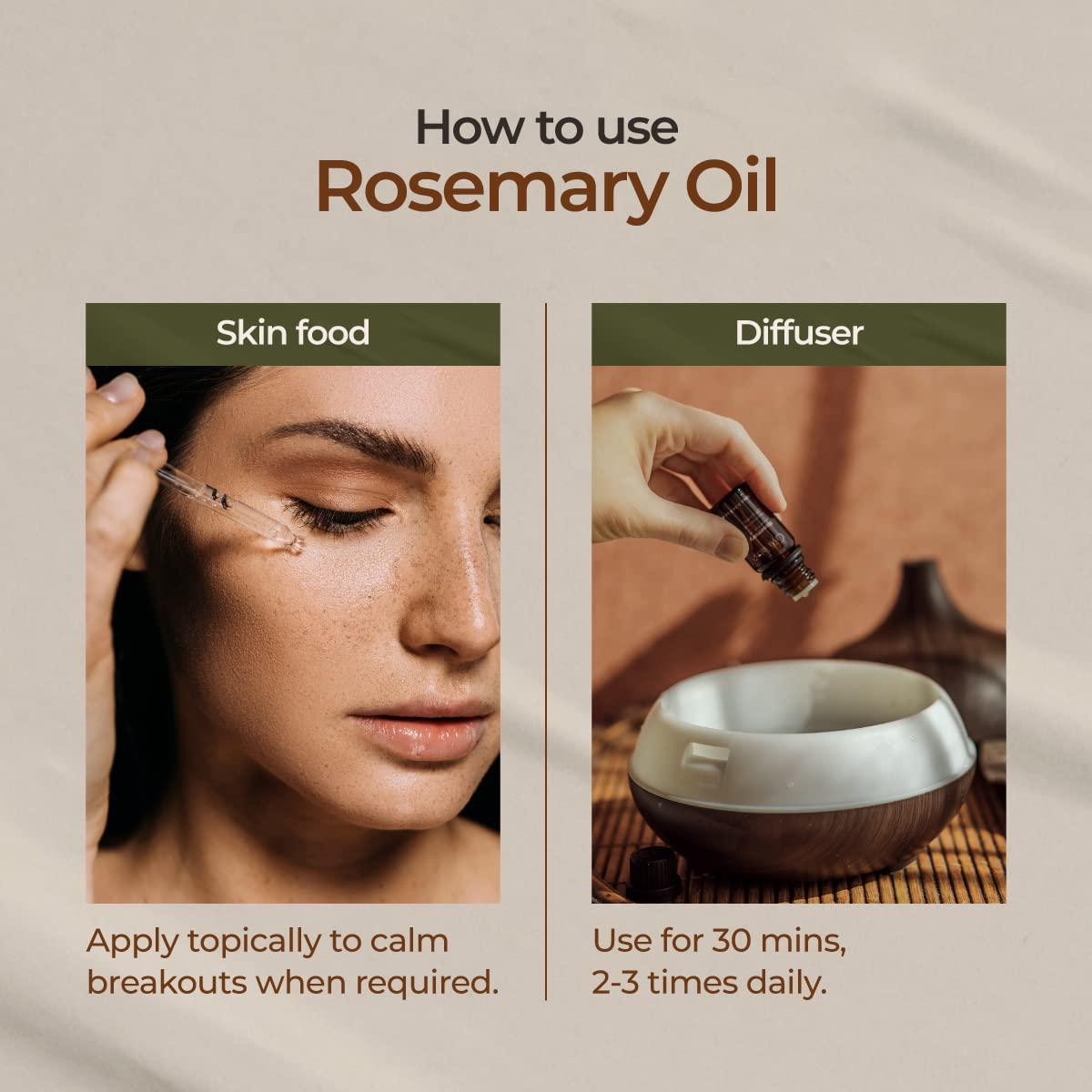 Gya Labs 100 Pure Rosemary Oil for Hair Growth & Dry Scalp 0.34 fl