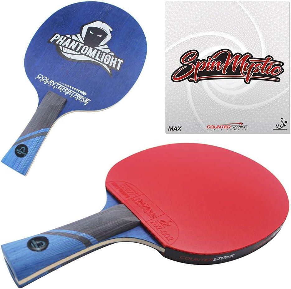 Counterstrike Phantom Light Ping Pong Paddle | Unbeatable Speed & Control |  Professional Ping Pong Paddle | Offensive Table Tennis Paddle | ITTF