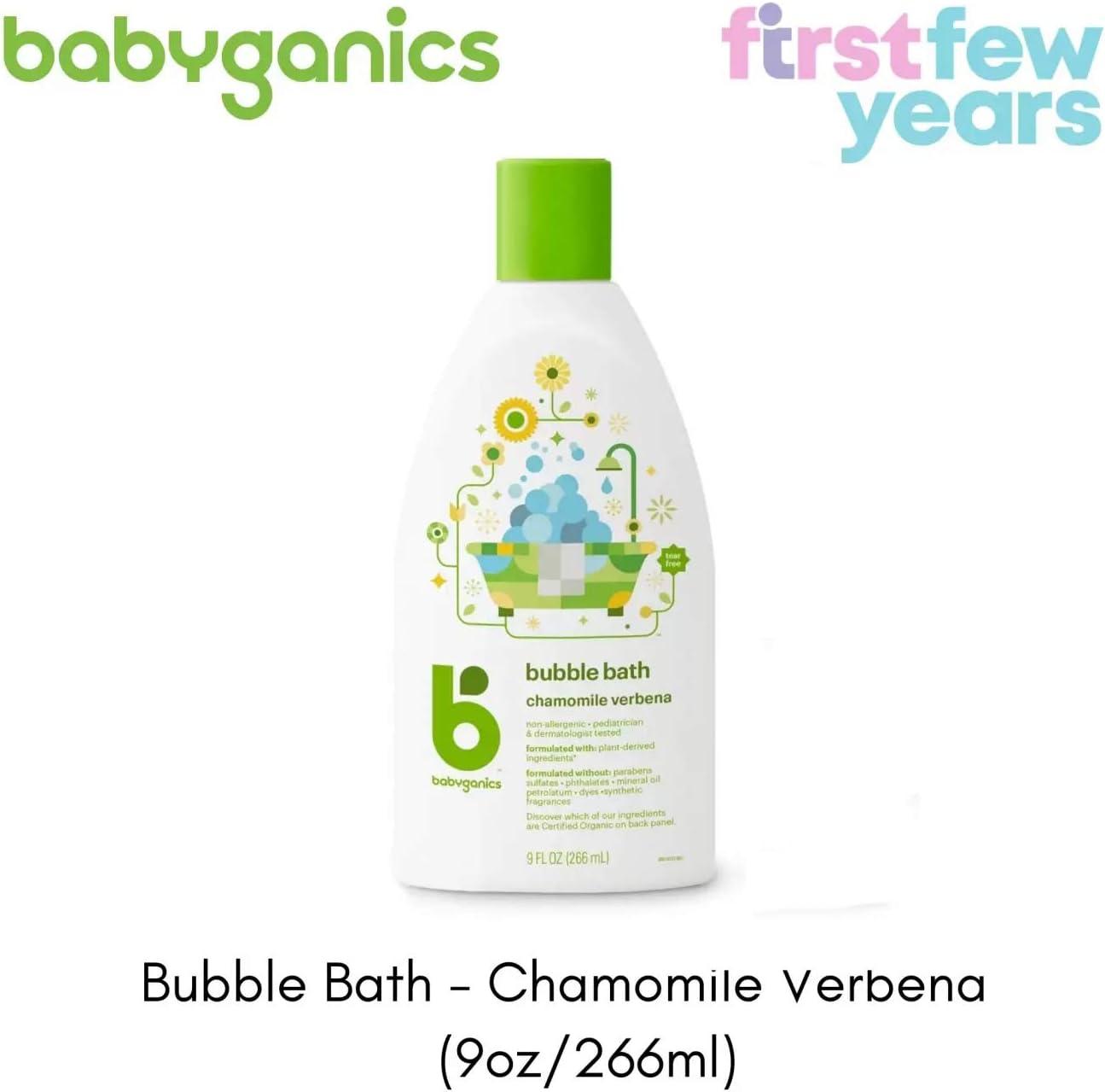 BabyGanics Chamomile Verbena Bubble Bath 9 fl oz (266 ml)