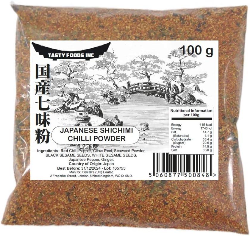 Japanese Shichimi Chilli Powder 100g Togarashi - Premium Spice Blend by ...