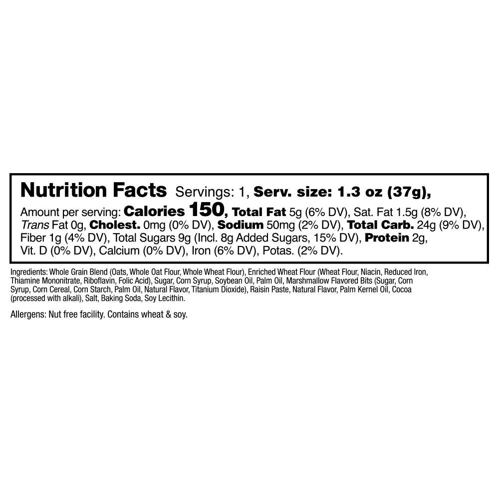 Zee Zees Campfire S'mores Soft Baked Snack Bars NutFree, Whole Grain