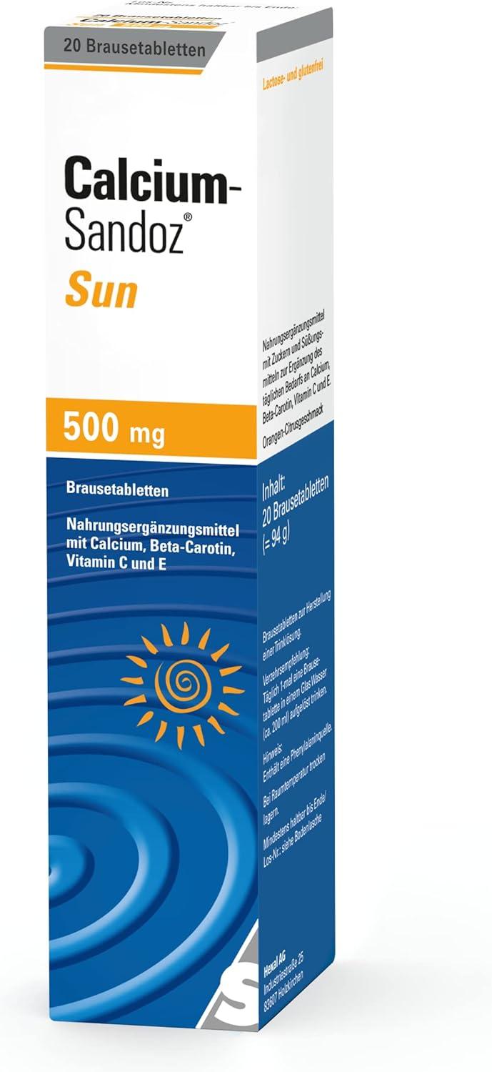 CalciumSandoz Sun Effervescent Tablets 20 pcs Protect Your Skin