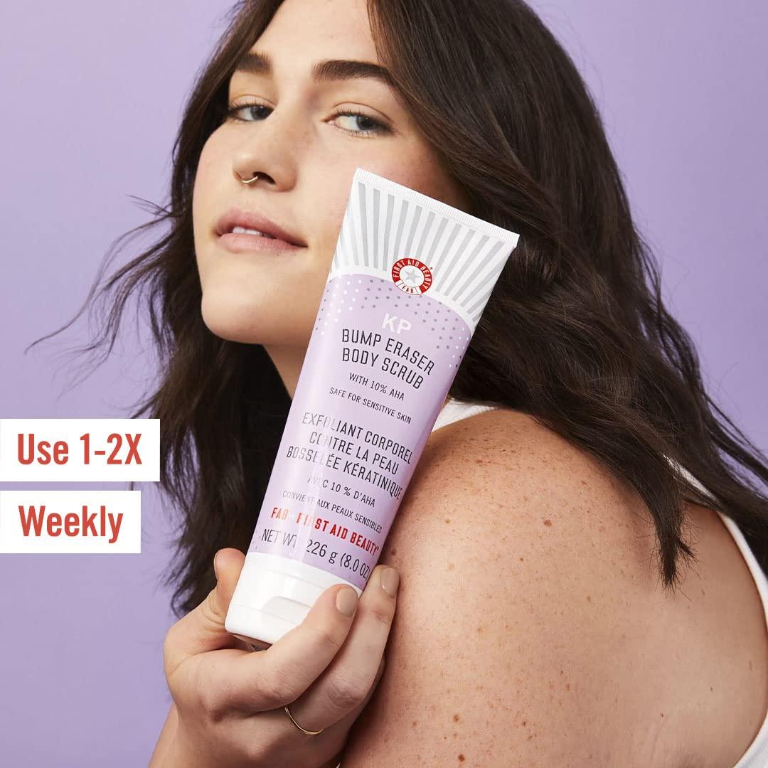 First Aid Beauty KP Bump Eraser Body Scrub Exfoliant for Keratosis