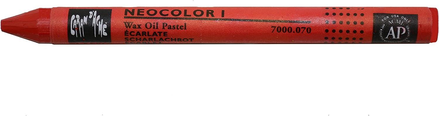 Caran dAche Neocolor I Water-Resistant Wax Pastels, 15 Colors
