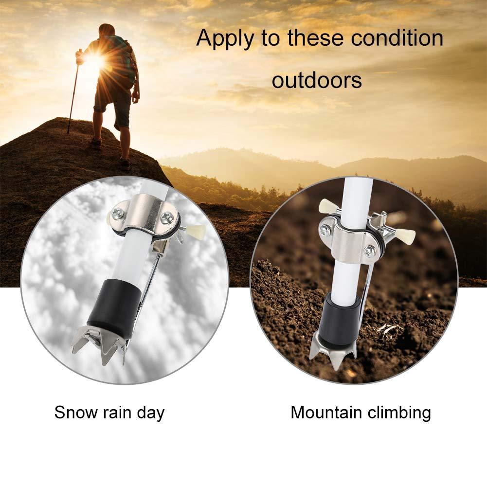 Cane Ice Grip, Cane Ice Tip Attachment Walking Mobility Crutches Non