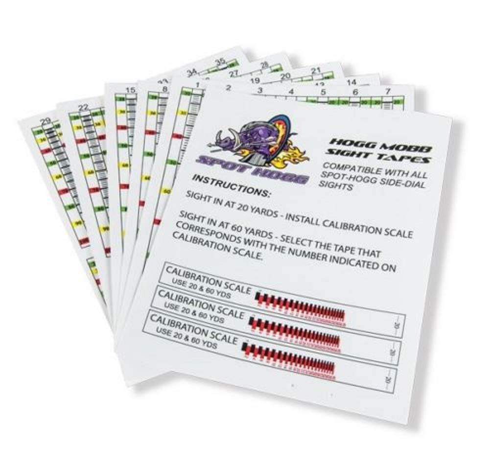 Spot Hogg Archery Hogg Mobb Sight Tape Precision Yardage Adjustment