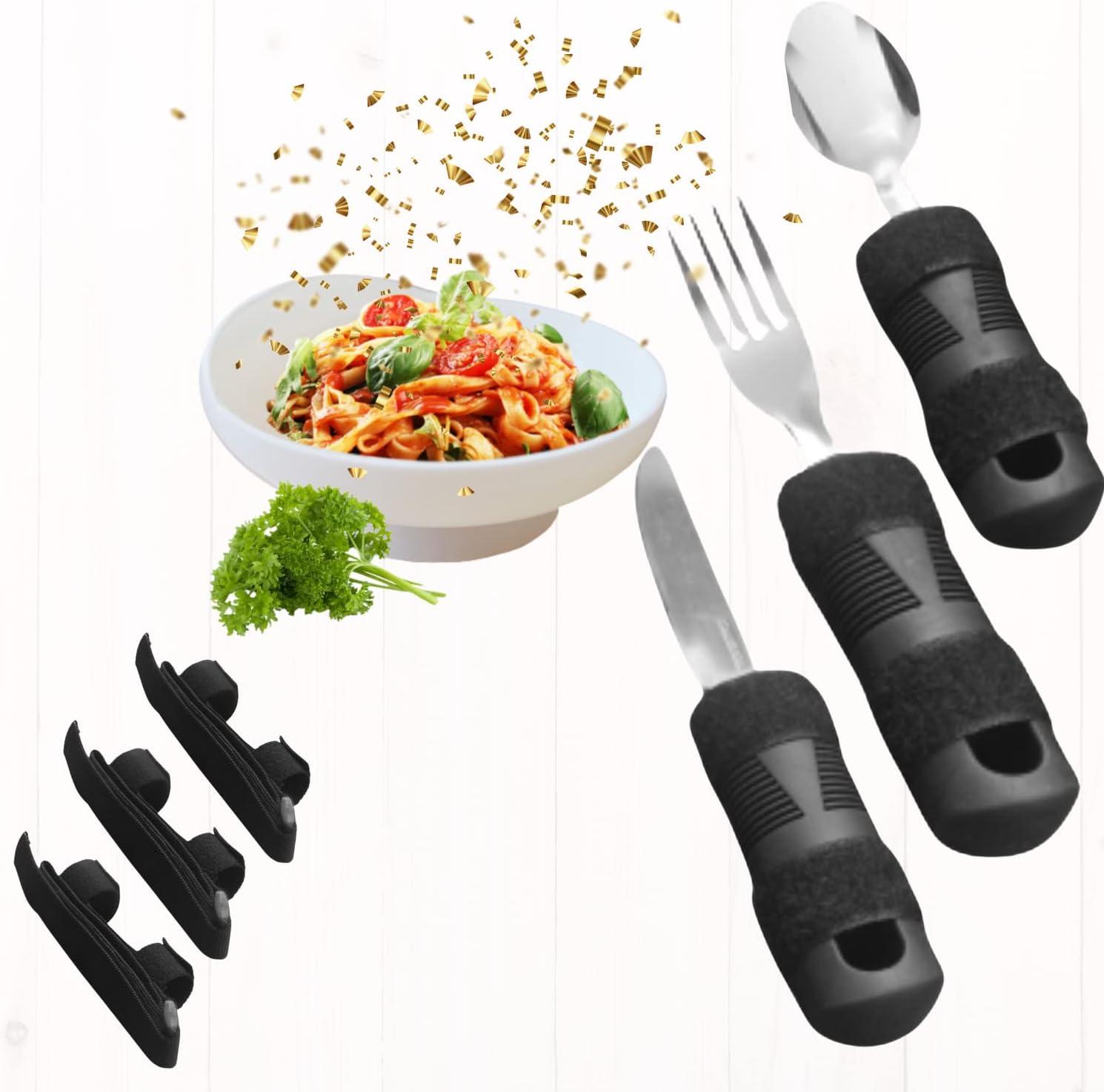 Weighted Utensils for Hand Tremors Parkinsons utensils3 Cutlery & 3