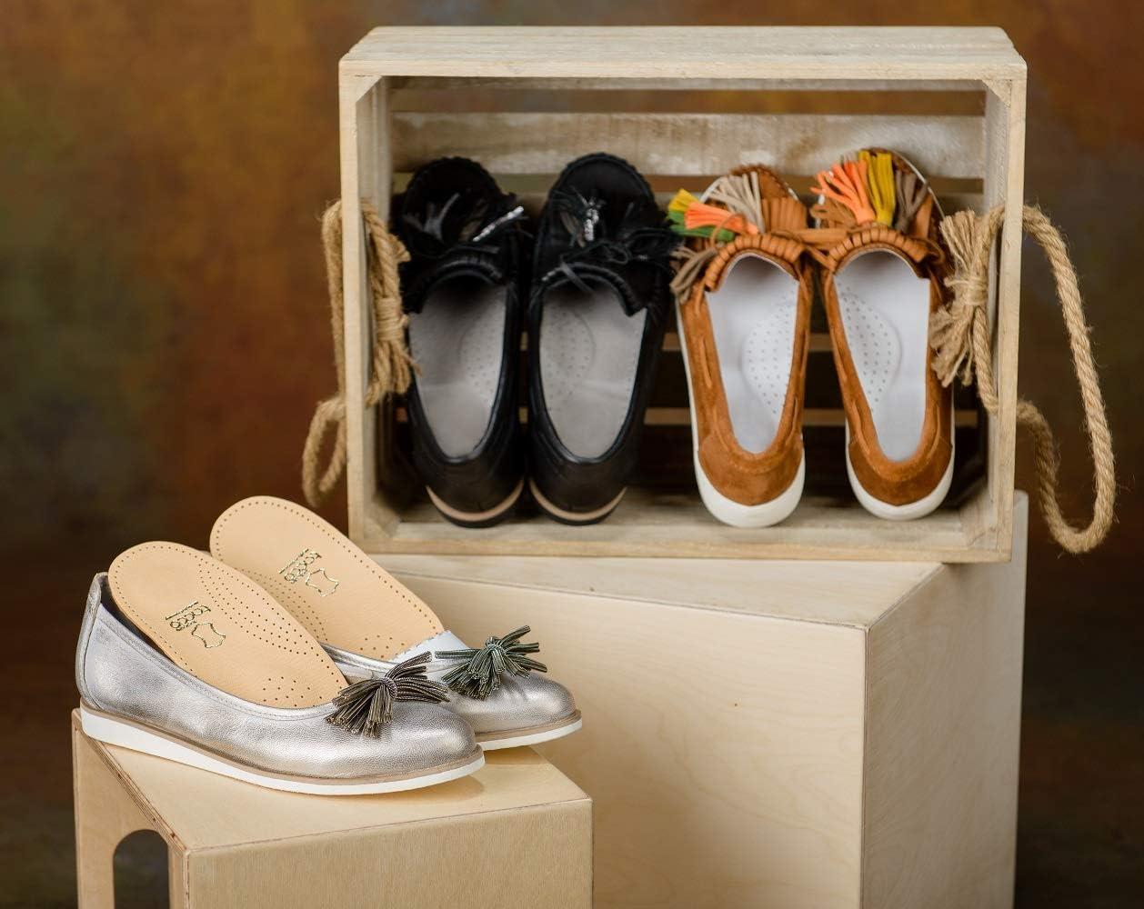 Tacco Nova Orthotic Inserts GermanMade 3/4 Length Leather Insoles