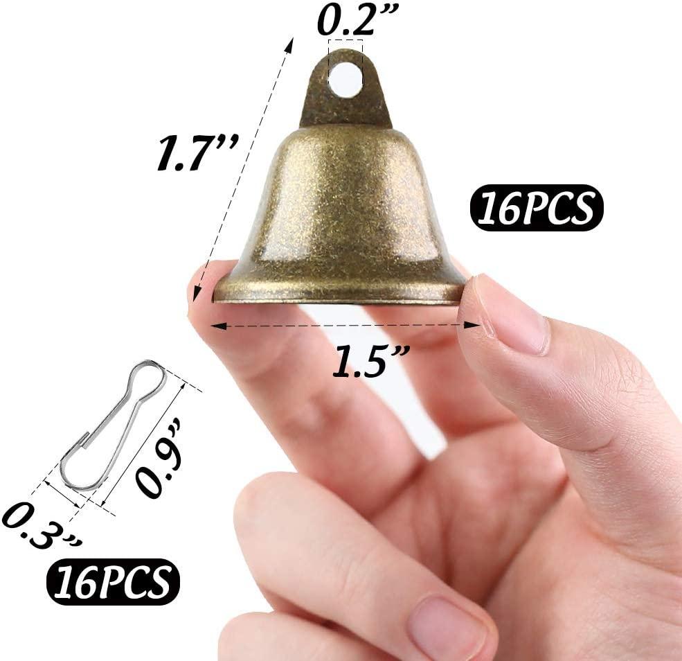 50Pcs Mini Jingle Bells 0.9 Metal Hanging Bells w 0.9 Spring