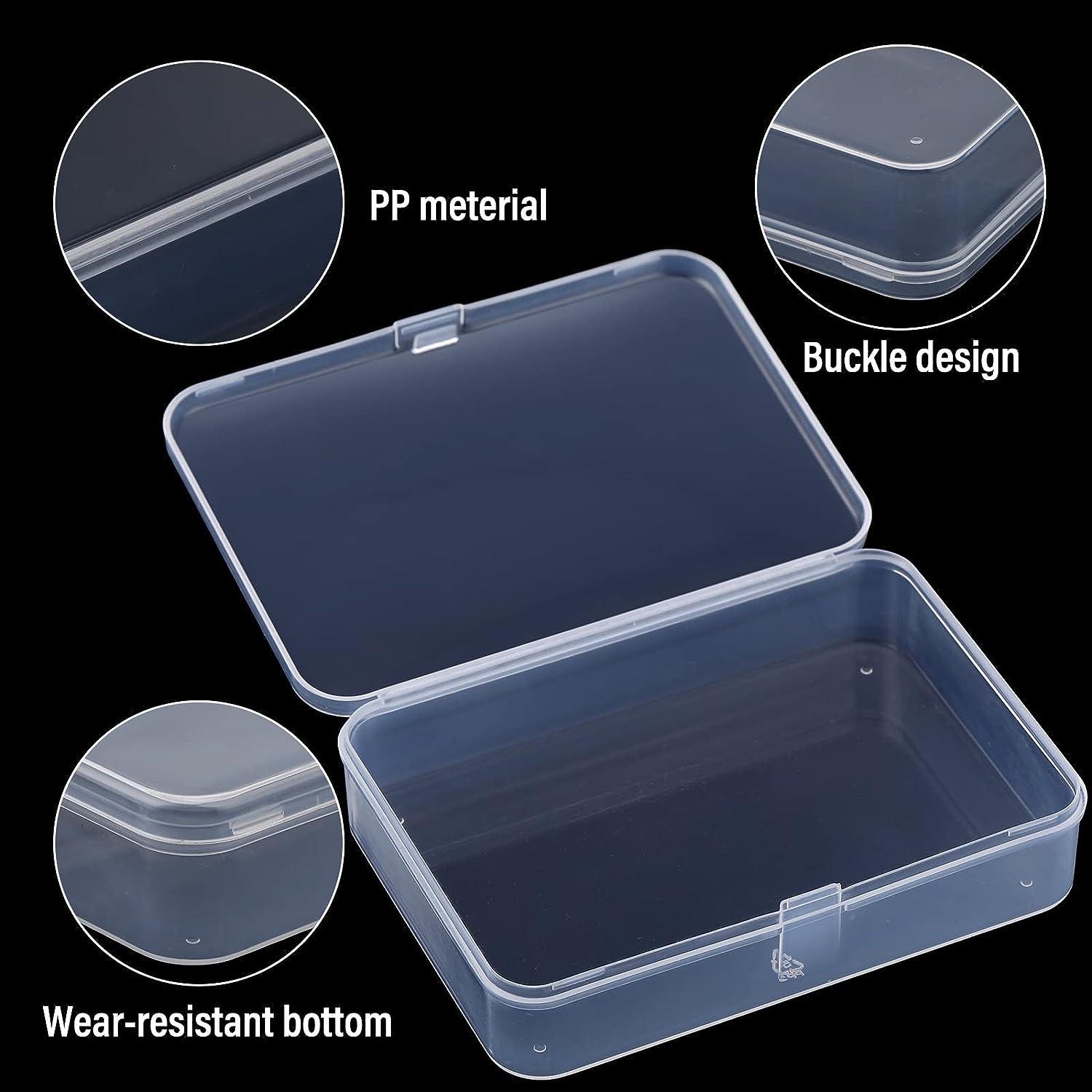 The Beadsmith Keeper Squares Storage Container, Square Jars with Lids 1.25x2.3, 10 Containers