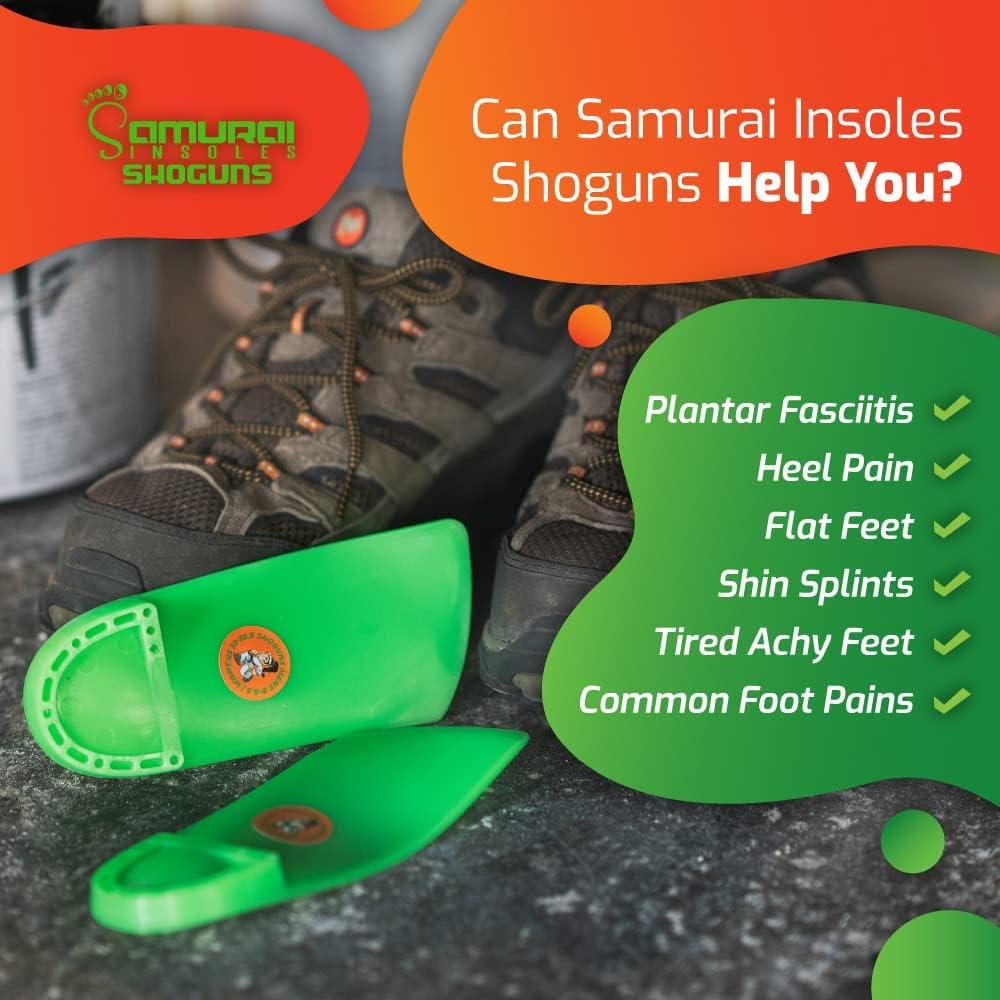 Samurai Insoles Shoguns Plantar Fasciitis Insoles for Arch
