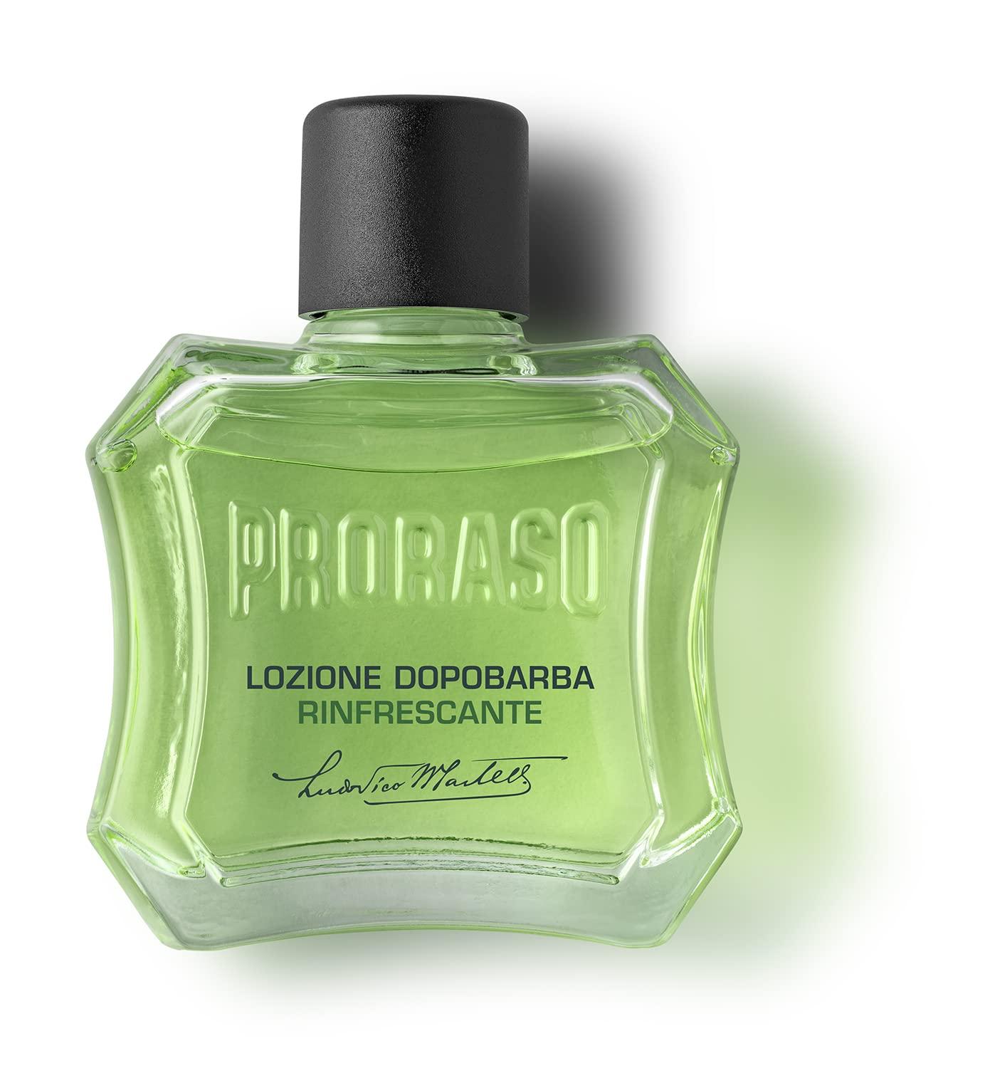 Proraso After Shave Lotion for Men, Refreshing and Toning with Menthol and Eucalyptus Oil, 3.4