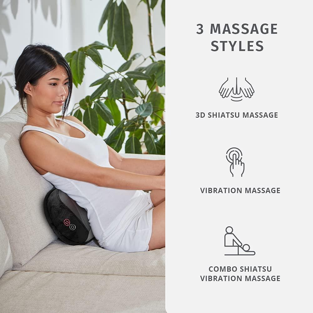 Homedics Neck Massager W Heat and Deep-Kneading Shiatsu Motion