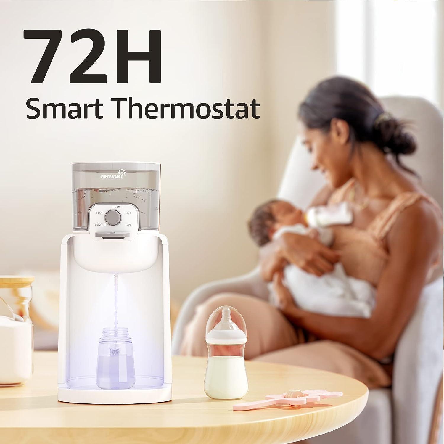 GROWNSY Instant Baby Bottle Warmer Precise 4 Temperatures Control