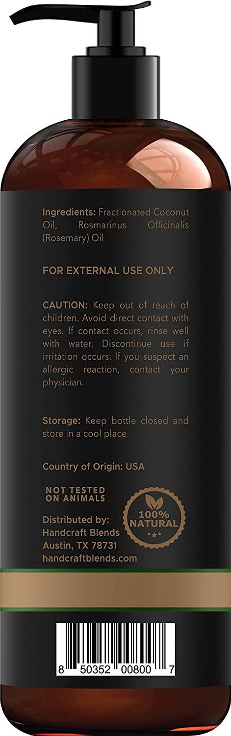 Handcraft Fractionated Coconut Oil Infused with Rosemary Oil ...