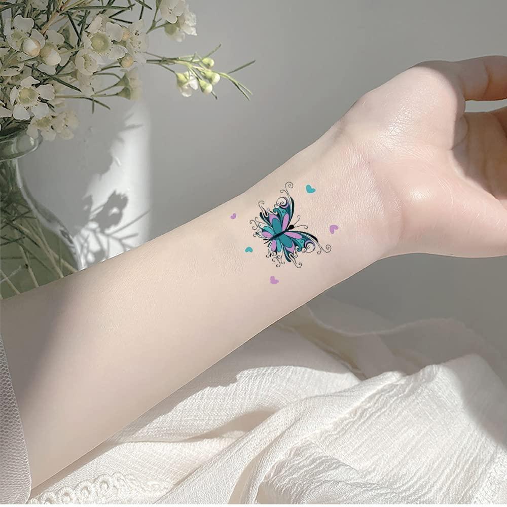 Butterfly set of 2 Temporary Tattoo - Etsy