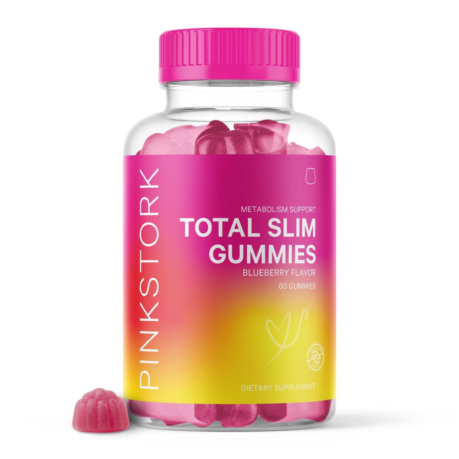 Pink Stork Total Slim Gummies SugarFree Energy Gummy, Metabolism