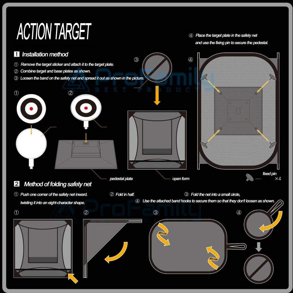 Automatic Airsoft Action Target with Trap Net Catcher Reusable