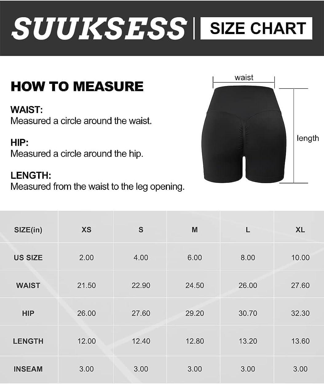 SUUKSESS Women Seamless Butt Lifting High Waisted Workout Shorts