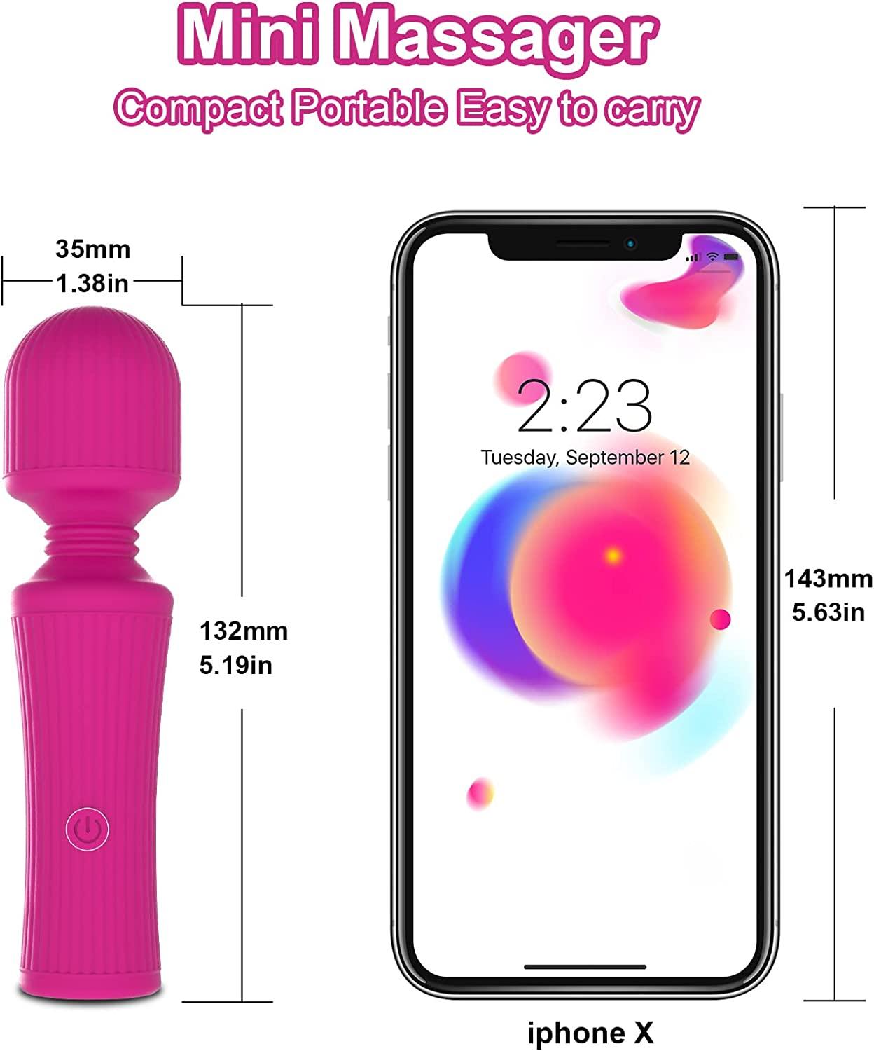 Mini Handheld Personal Massager | 10 Vibration Modes | Waterproof &  Cordless | for Neck, Shoulder, Back | Muscle Aches Relief | Pink | Buy Now  with Express International Delivery | GoSupps.com