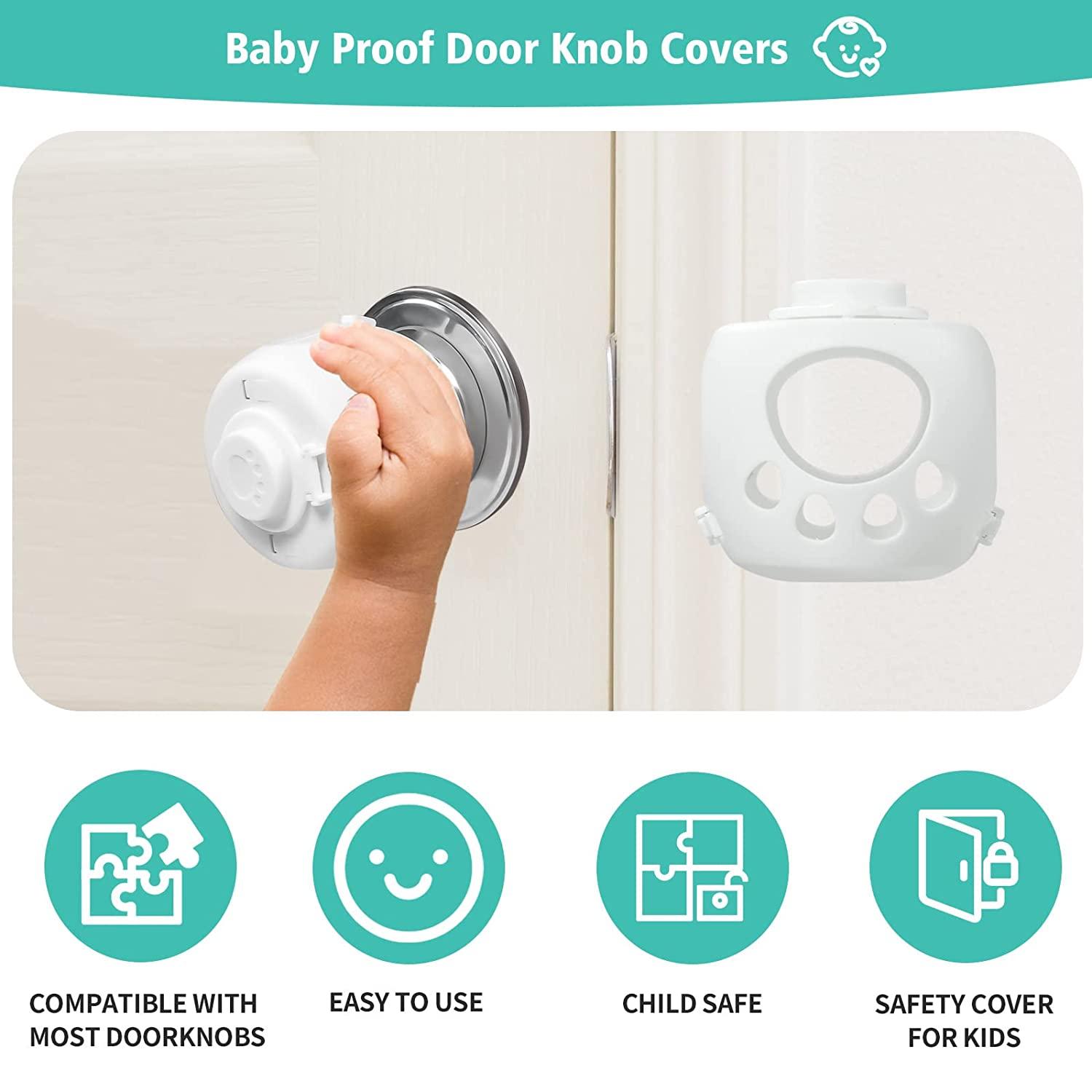 Door Knob Covers for Child Safety, 8 Pack Child Proof Door Knob Covers