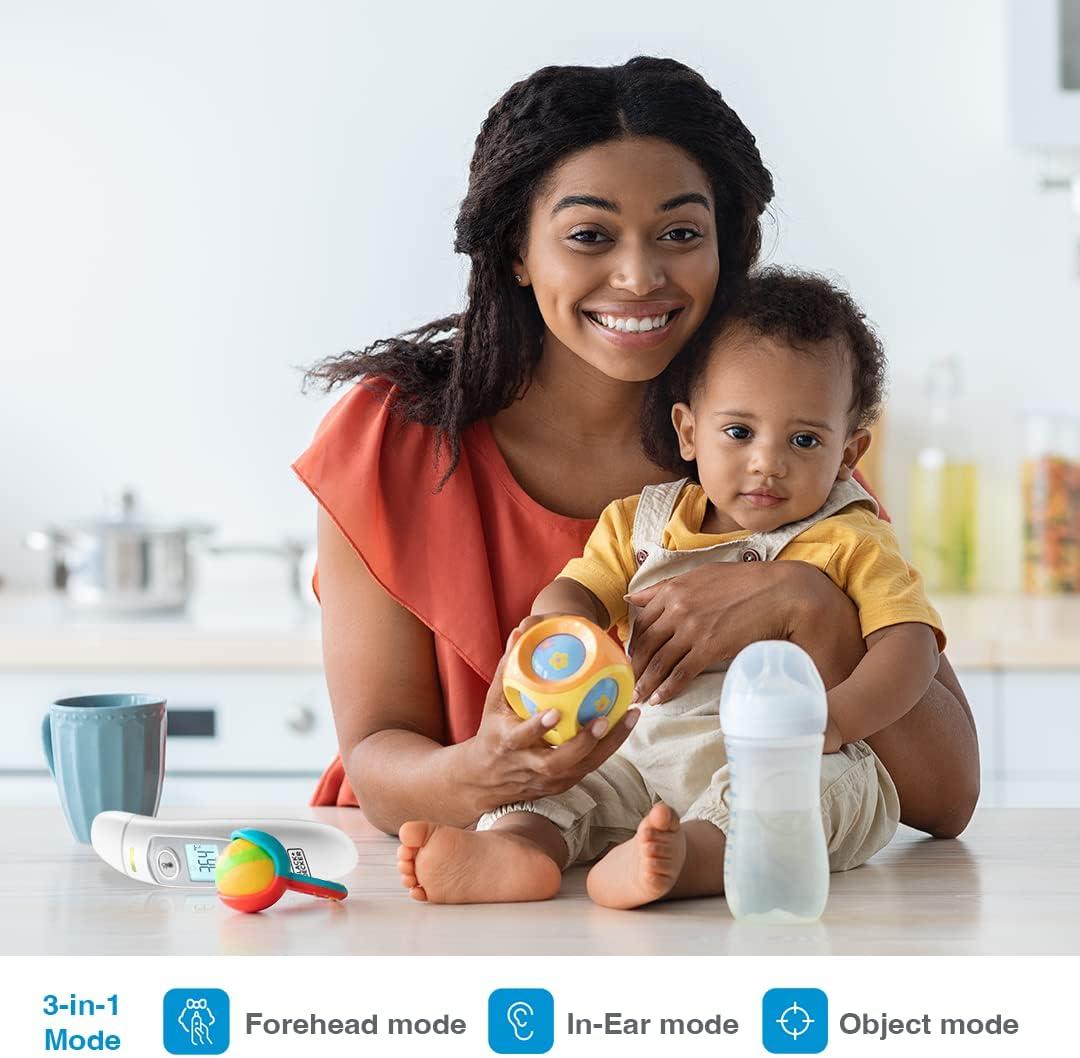 thumbnail image 2 of BLACK+DECKER 3-in-1 Infrared Thermometer - Forehead, Ear & Object Temp With Fever Alarm For Family 2 of 9