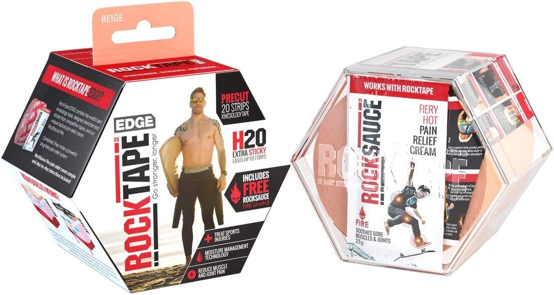 RockTape H2O Edge Highly WaterResistant Kinesiology Tape with Travel