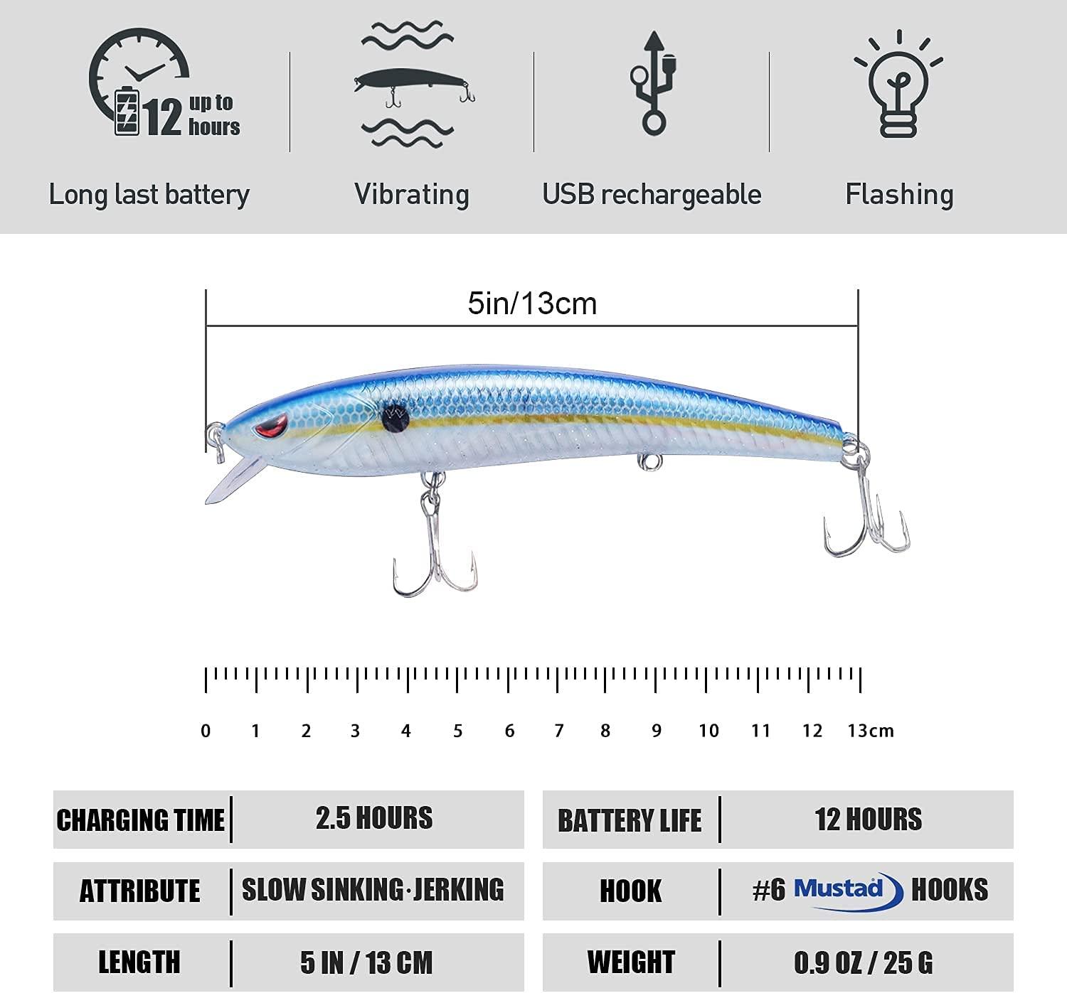 TRUSCEND LED Robotic Minnow Fishing Lure for Ice Fishing Night Fishing –  Truscend Fishing