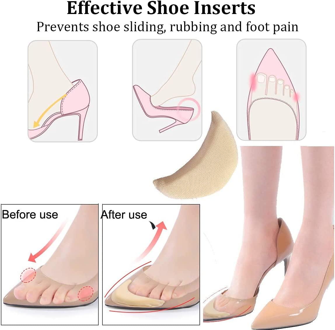 Blletion Heel Cushion Inserts, Heel Grips Silicone Shoe Pads India | Ubuy
