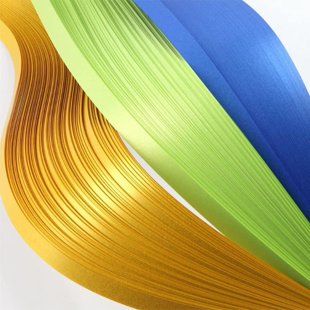 ODETOJOY 60pcs 5mm Quilling Paper Metallic Paper Strips 5mm Roll for Craft Card Making Quilling