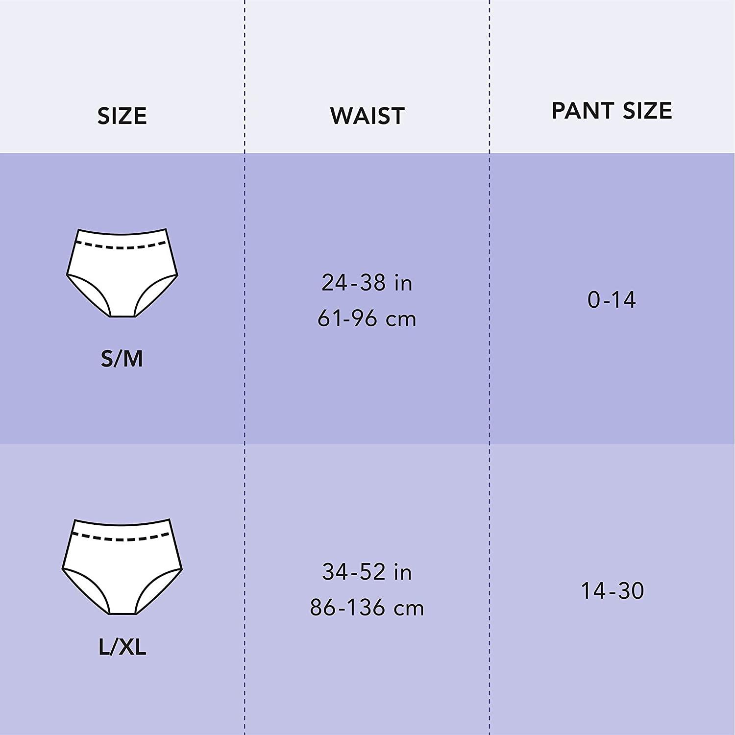 Rael Organic Cotton Cover Overnight Underwear - Panty Style Pad, Unscented, Disposable  Period Underwear, Postpartum, Teen, Maximum Coverage (Size S-M, 10 Count)  Overnight Panty Style 10 Count (Pack of 1)