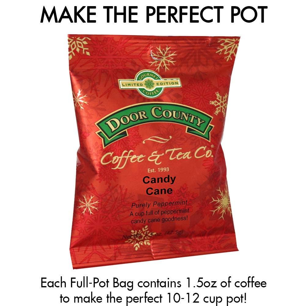 Gourmet Holiday Flavored Coffee, Door County Coffee, 12 FullPot Bags