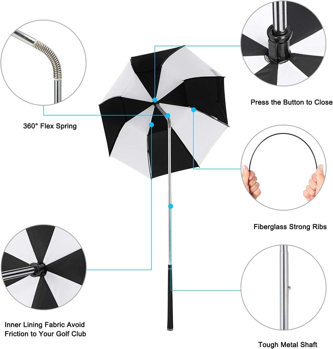 Prospo Golf Club Umbrella, Golf bag Umbrella for Clubs Protection Flex