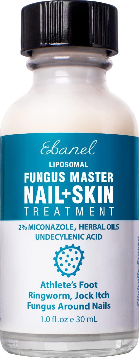 Ebanel Foot Fungus Treatment Extra Strength Athletes Foot Cream with Miconazole, Undecylenic