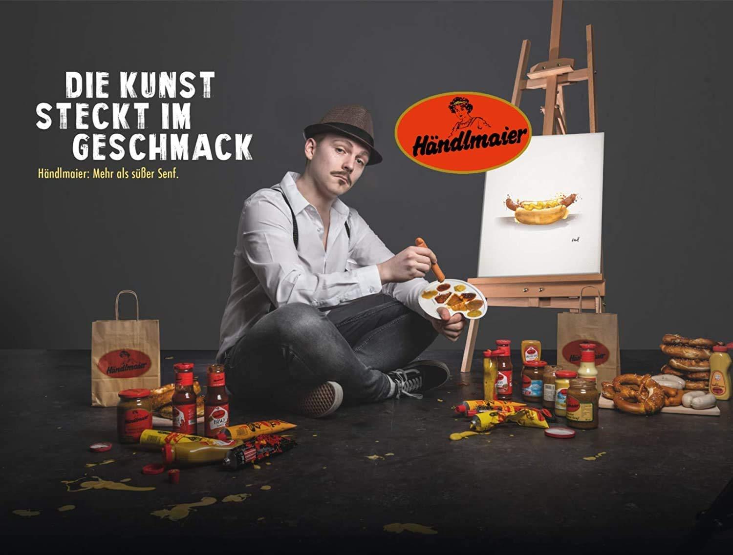 Hndlmaier Spicy Sweet Bavarian Mustard with Horseradish & Juniper