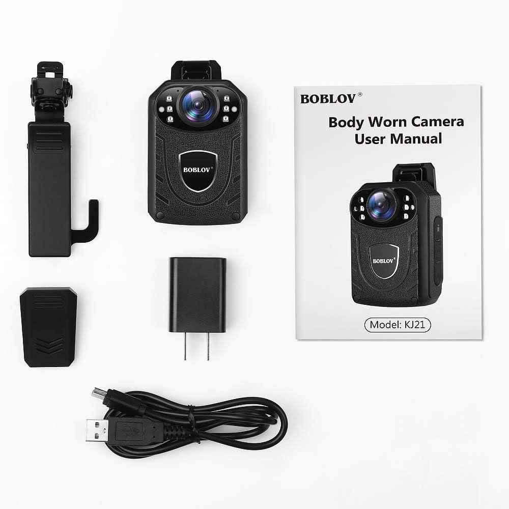 BOBLOV N9 Mini Body cam corporelle, 64 Go Full HD 1296P, Petite caméra corporelle Portable à Vision Nocturne, pour Une Protection Quotidienne ou des déplacements en extérieur