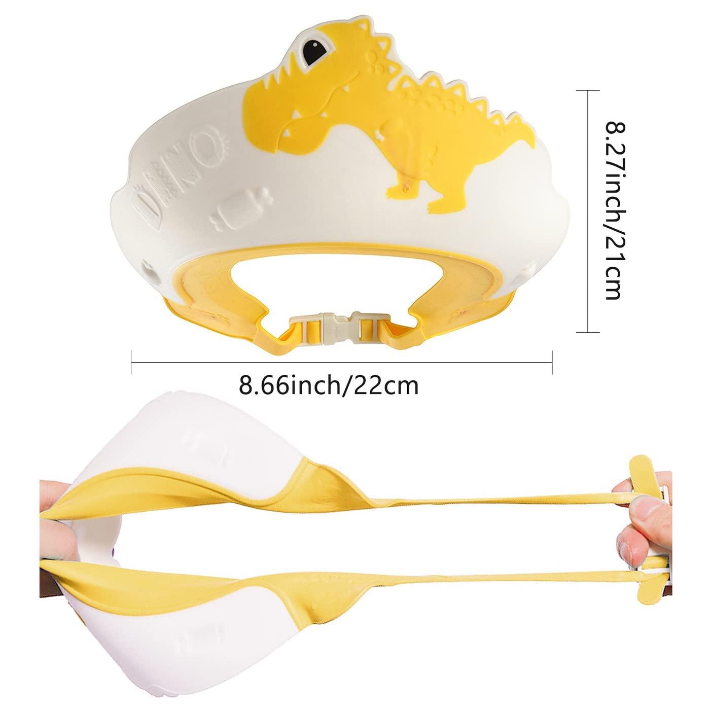 FUNUPUP 2 Pack Baby Shower Cap for Kids Adjustable Toddler Hair Washing