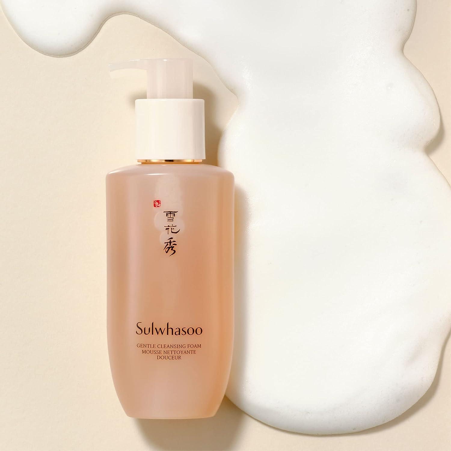 Sulwhasoo Gentle Cleansing Foam: Nutrient-rich Lather for Skin Comforting  Pore Cleansing 6.76 Fl Oz (Pack of 1)